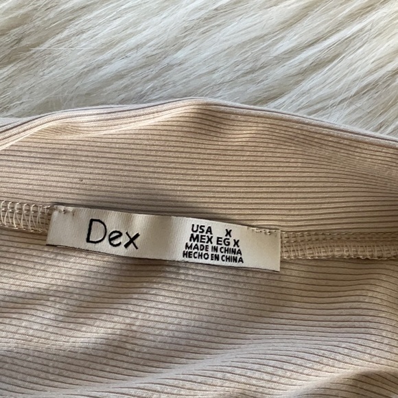 Cream Mock Neck with Dolman Sleeve Blouse - Picture 4 of 7